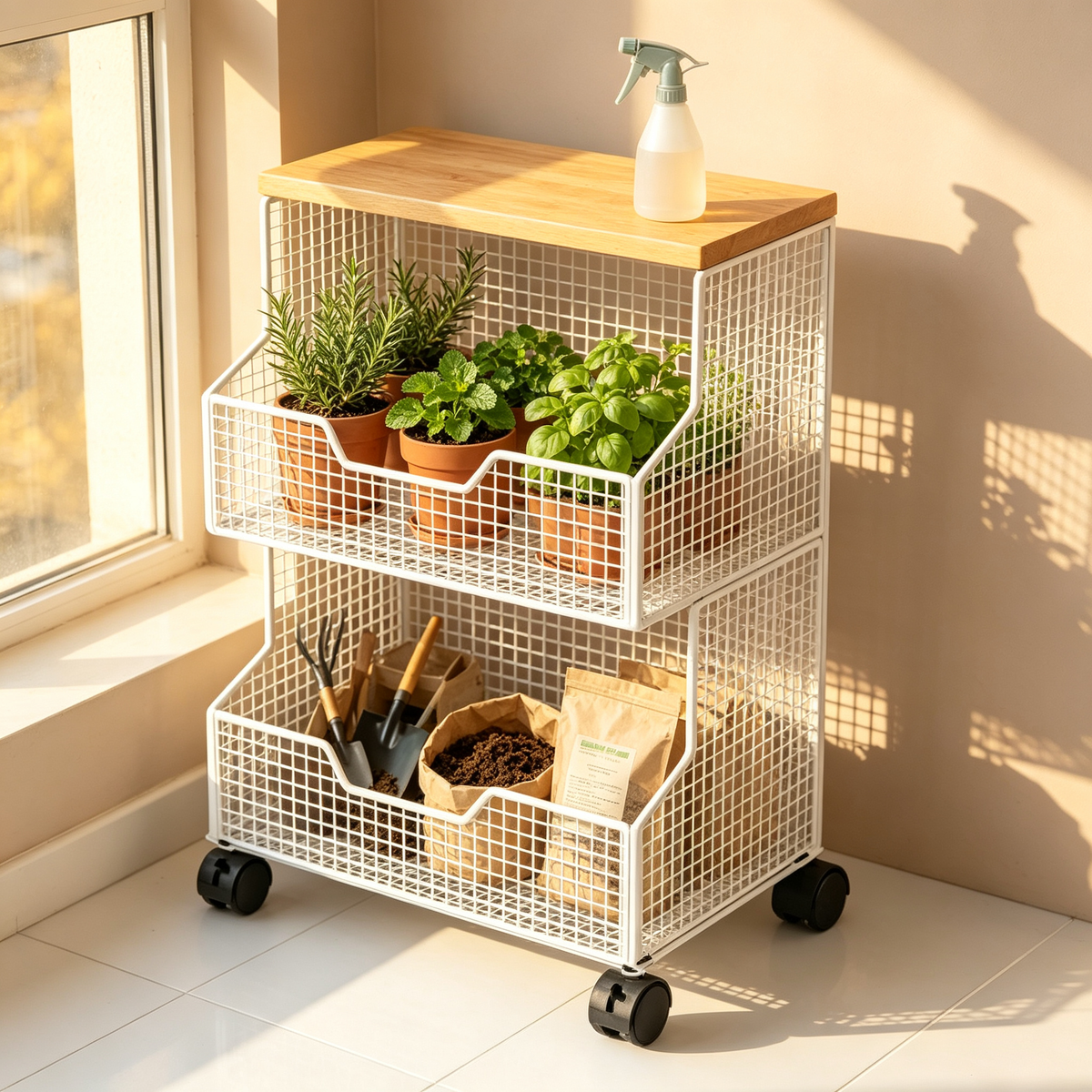 ๐ฅ Kitchen Storage Rack | Metal Mesh Design | Pantry Organization