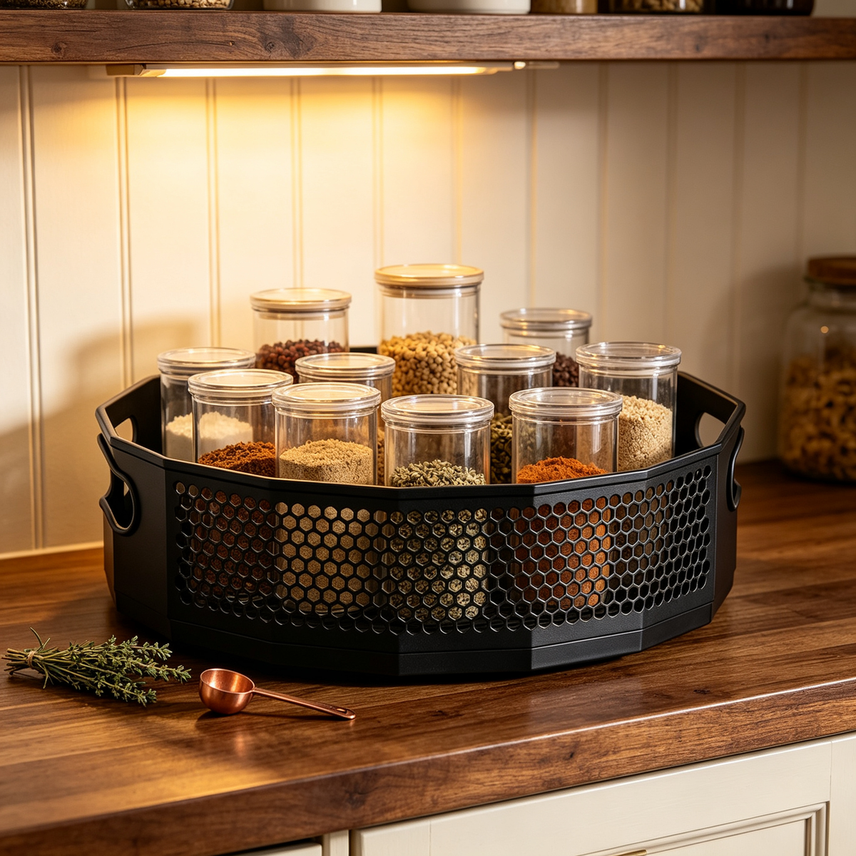 ๐ง Rotating Spice Organizer | Space-Saving Kitchen Storage